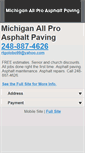 Mobile Screenshot of michiganallproasphaltpaving.com
